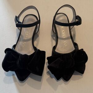 Ivy City Co Black Kids Dress Shoes with Bow